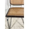 SEDIA DESIGN CESCA MARCEL BREUER ANNI 70 PAGLIA DI VIENNA ACCIAIO CROMATO EPOCA