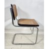 SEDIA DESIGN CESCA MARCEL BREUER ANNI 70 PAGLIA DI VIENNA ACCIAIO CROMATO EPOCA