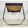SEDIA DESIGN CESCA MARCEL BREUER ANNI 70 PAGLIA DI VIENNA ACCIAIO CROMATO EPOCA
