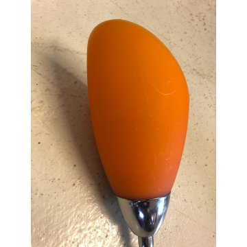 LAMPADA FLESSIBILE APPLIQUE WALL LAMP Poli Po VETRO OPALINO SATINATO ORANGE '80s