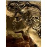 SCULTURA BASSORILIEVO FIGURA FEMMINILE BRONZO DORATO ATTR. Francesco Messina 900