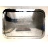 GRANDE VASSOIO PORTATA PLACATO ARGENTO ATELIER Teghini Firenze DECORO BAMBU' 50s