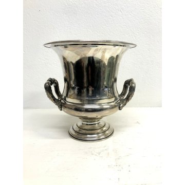 SECCHIELLO CHAMPAGNE PLACATO ARGENTO Teghini Firenze MANICI DECORO FOGLIE 50s
