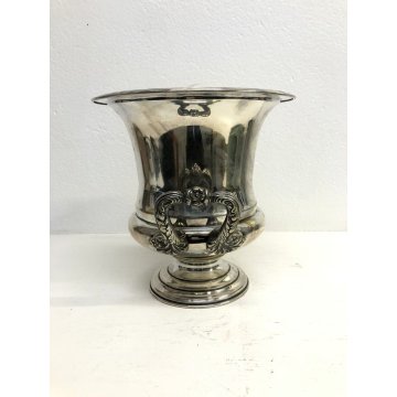 SECCHIELLO CHAMPAGNE PLACATO ARGENTO Teghini Firenze MANICI DECORO FOGLIE 50s
