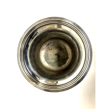 SECCHIELLO CHAMPAGNE PLACATO ARGENTO Teghini Firenze MANICI DECORO FOGLIE 50s