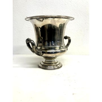 SECCHIELLO CHAMPAGNE PLACATO ARGENTO Teghini Firenze MANICI DECORO FOGLIE 50s