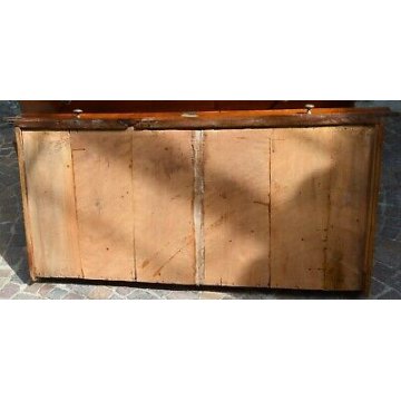 ANTICO COMO CAPPUCCINO 4 CASSETTI epoca 1800 NOCE CASSETTONE MOBILE CASSETTIERA