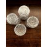 SET 4 BICCHIERI ACQUA VETRO SOFFIATO MURANO Nason Moretti CANOVA BIANCO LATTIMIO