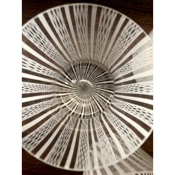 SET 4 BICCHIERI ACQUA VETRO SOFFIATO MURANO Nason Moretti CANOVA BIANCO LATTIMIO