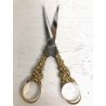 ANTICO SET STRUMENTI CUCITO VITTORIANO ORO 18k CUSTODIA LEGNO LACCATO  '800