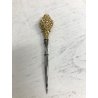 ANTICO SET STRUMENTI CUCITO VITTORIANO ORO 18k CUSTODIA LEGNO LACCATO  '800