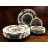 SET PIATTI CERAMICA 16 pz Wedgwood Etruria Barleston Kruger WWF PANDA VINTAGE UK