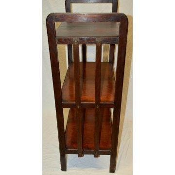 ANTICA ETAGERE Decò LIBRERIA ROVERE epoca 1900 OLD FORNITURE BOOKCASES consolle