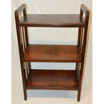ANTICA ETAGERE Decò LIBRERIA ROVERE epoca 1900 OLD FORNITURE BOOKCASES consolle