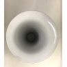 VASO CERAMICA VINTAGE BARBOTINE VERDE DECORO FLOREALE NARCISI GIALLI ART NOUVEAU
