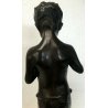 ANTICO BRONZO BAMBINO PESCE DE MARTINO LIBERTY 1800 XIX SCULTURA 