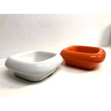 SET SVUOTATASCHE Danese Milano DESIGN Mangiarotti Tremiti 4035 CERAMICA SMALTO