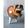 FIGURA CERAMICA LEONE Roberto Rigon DESIGN VINTAGE POTTERY COLLEZIONE ANIMALI 70