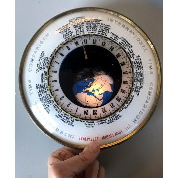 OROLOGIO TAVOLO GADGET PUBBLICITARIO CONVERTITORE FUSO ORARIO Time Zone Coverter