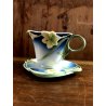 TAZZINA CAFFE PIATTINO DECORO Franz Porcelain FRESIA LUXURY CUP TASSE Déjeuner