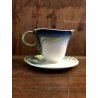 TAZZINA CAFFE PIATTINO DECORO Franz Porcelain FRESIA LUXURY CUP TASSE Déjeuner