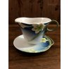 TAZZINA CAFFE PIATTINO DECORO Franz Porcelain FRESIA LUXURY CUP TASSE Déjeuner