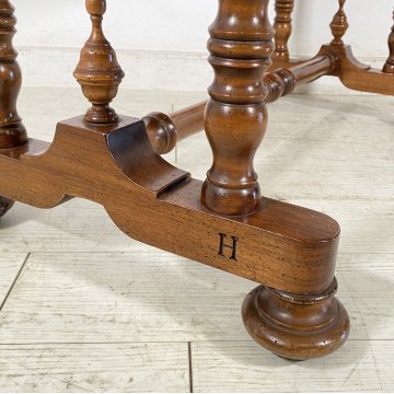 SCRIVANIA LUIGI FILIPPO PRIMI 1900 RETTANGOLARE LEGNO NOCE SCRITTOIO 3 CASSETTI