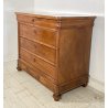 ANTICO COMO CASSETTONE 1800 CAPPUCCINO 4 CASSETTI LEGNO NOCE EPOCA GAMBA CIPOLLA