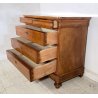ANTICO COMO CASSETTONE 1800 CAPPUCCINO 4 CASSETTI LEGNO NOCE EPOCA GAMBA CIPOLLA