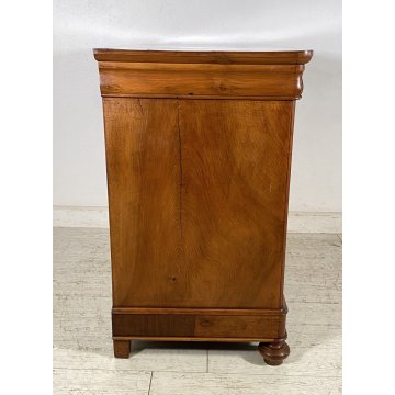 ANTICO COMO CASSETTONE 1800 CAPPUCCINO 4 CASSETTI LEGNO NOCE EPOCA GAMBA CIPOLLA