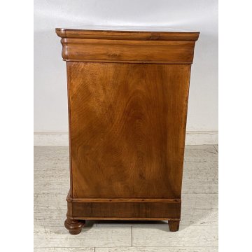 ANTICO COMO CASSETTONE 1800 CAPPUCCINO 4 CASSETTI LEGNO NOCE EPOCA GAMBA CIPOLLA