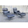 COPPIA POLTRONA CHARLES EAMES LOUNGE OTTOMAN MOD670 671/B HERMAN MILLER 60/70s