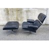 COPPIA POLTRONA CHARLES EAMES LOUNGE OTTOMAN MOD670 671/B HERMAN MILLER 60/70s