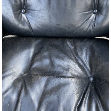 COPPIA POLTRONA CHARLES EAMES LOUNGE OTTOMAN MOD670 671/B HERMAN MILLER 60/70s