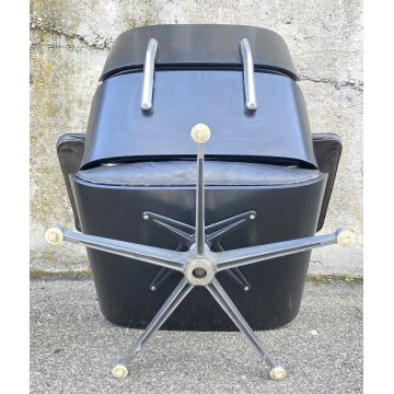 COPPIA POLTRONA CHARLES EAMES LOUNGE OTTOMAN MOD670 671/B HERMAN MILLER 60/70s