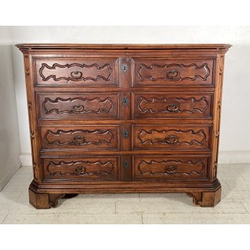 ANTICO GROSSO COMO CANTERANO 1600 LEGNO NOCE ABETE MASSELLO SECRETAIRE EPOCA OLD