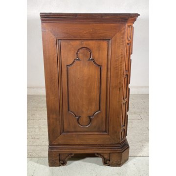 ANTICO GROSSO COMO CANTERANO 1600 LEGNO NOCE ABETE MASSELLO SECRETAIRE EPOCA OLD