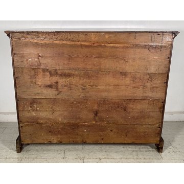 ANTICO GROSSO COMO CANTERANO 1600 LEGNO NOCE ABETE MASSELLO SECRETAIRE EPOCA OLD