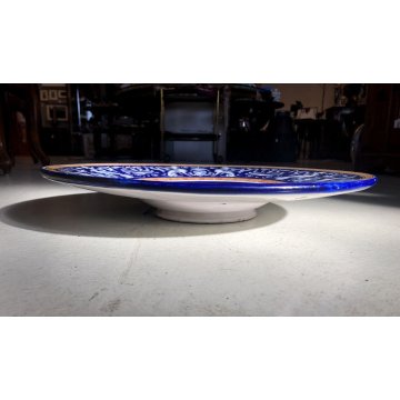 PIATTO PARATA CERAMICA CCIM Faenza DECORO PROFILO RITRATTO RINASCIMENTALE '900