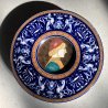 PIATTO PARATA CERAMICA CCIM Faenza DECORO PROFILO RITRATTO RINASCIMENTALE '900