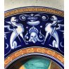PIATTO PARATA CERAMICA CCIM Faenza DECORO PROFILO RITRATTO RINASCIMENTALE '900