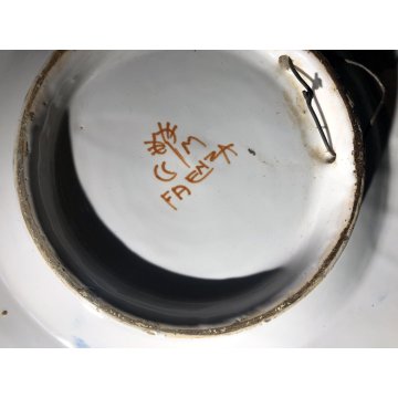 PIATTO PARATA CERAMICA CCIM Faenza DECORO PROFILO RITRATTO RINASCIMENTALE '900