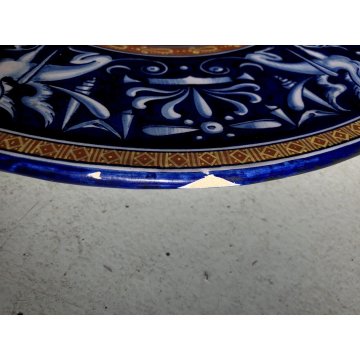 PIATTO PARATA CERAMICA CCIM Faenza DECORO PROFILO RITRATTO RINASCIMENTALE '900