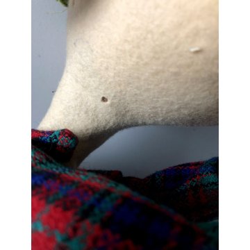 Topo Gigio BAMBOLA FELTRO PANNO Lenci MARIA PEREGO PASTORELLO FLAUTO 40 cm/h CA