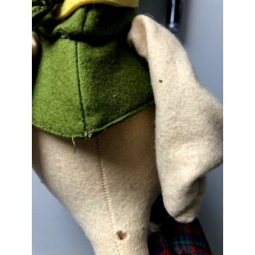 Topo Gigio BAMBOLA FELTRO PANNO Lenci MARIA PEREGO PASTORELLO FLAUTO 40 cm/h CA