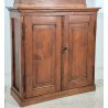 ANTICA CREDENZA VETRINA 1900 BUFFET LEGNO noce abete DISPENSA vetro cattedrale