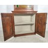 ANTICA CREDENZA VETRINA 1900 BUFFET LEGNO noce abete DISPENSA vetro cattedrale