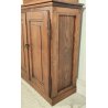 ANTICA CREDENZA VETRINA 1900 BUFFET LEGNO noce abete DISPENSA vetro cattedrale
