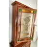 ANTICA CREDENZA VETRINA 1900 BUFFET LEGNO noce abete DISPENSA vetro cattedrale