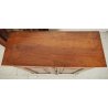ANTICA CREDENZA VETRINA 1900 BUFFET LEGNO noce abete DISPENSA vetro cattedrale